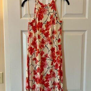 Tart Cream and Red Floral Mini Dress